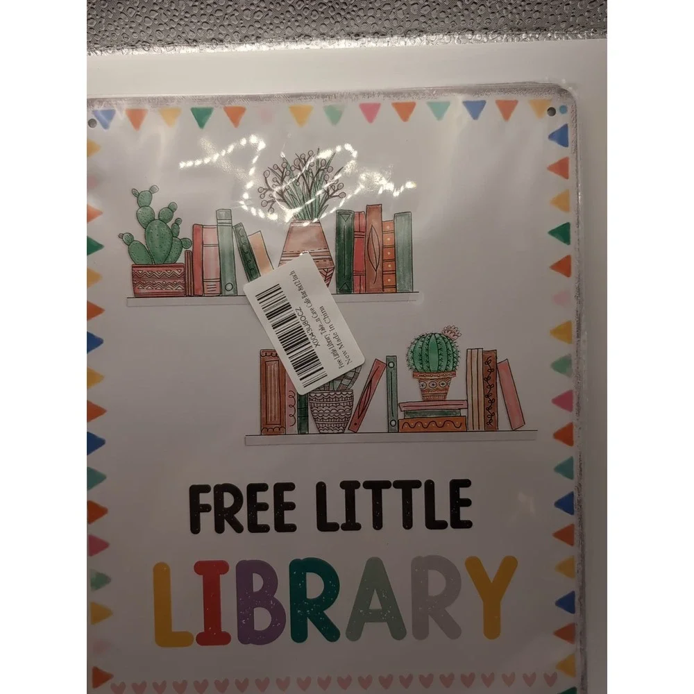 Free Little Library -Steel Decor Sign‎ 12x8